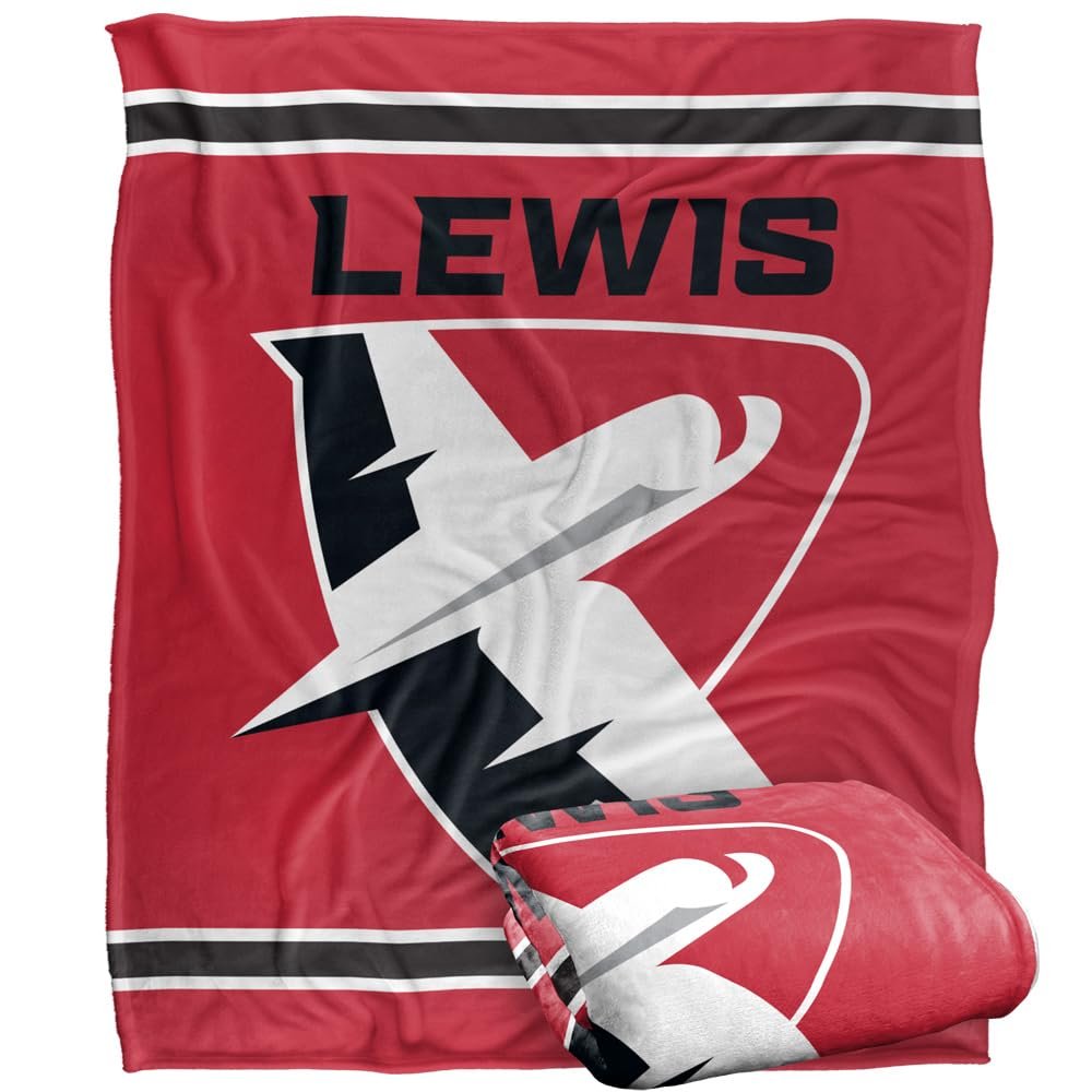 Lewis University Flyers Blanket, 50"x60", Primary Logo, Silky Touch Super Soft Throw