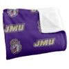 James Madison University Dukes Blanket, 36"x58" Logo Pattern, Silky Touch Super Soft Throw view 3