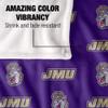 James Madison University Dukes Blanket, 36"x58" Logo Pattern, Silky Touch Super Soft Throw view 4