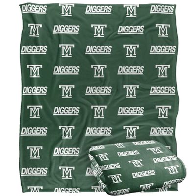 Montana Tech University Orediggers Blanket, 50"x60", Logo Pattern, Silky Touch Super Soft Throw