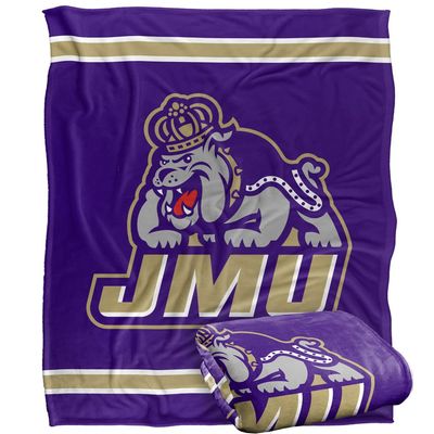 James Madison University Dukes Blanket, 50"x60", Primary Logo, Silky Touch Super Soft Throw