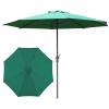 LIGUOYI Outdoor Umbrella Canopy 9ft/10ft Garden Parasol Patio Umbrella with Crank Handle Iron Column with 8 Ribs, UVresistant Outdoor Patio Table Parasol Umbrella Waterproof Without Base view 4