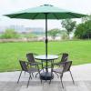 LIGUOYI Outdoor Table Umbrella 9ft/10ft Sun Umbrella for Garden Beach Umbrella with Crank Sun Protection Umbrella for Outdoor Table and Chairs Ventilation Parasol De Jardin for Beach/Pool/Patio view 4