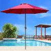 LIGUOYI Outdoor Table Umbrella 9ft/10ft Sun Umbrella for Garden Beach Umbrella with Crank Sun Protection Umbrella for Outdoor Table and Chairs Ventilation Parasol De Jardin for Beach/Pool/Patio view 4