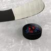 GRAPHICS & MORE The Batman Bat Burst Ice Hockey Puck view 2