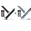 ALIEN PROS 4 Grips Black & Skull Bat Grip Tape for Baseball - Wrap Your Bat for an Epic Home Run view 1