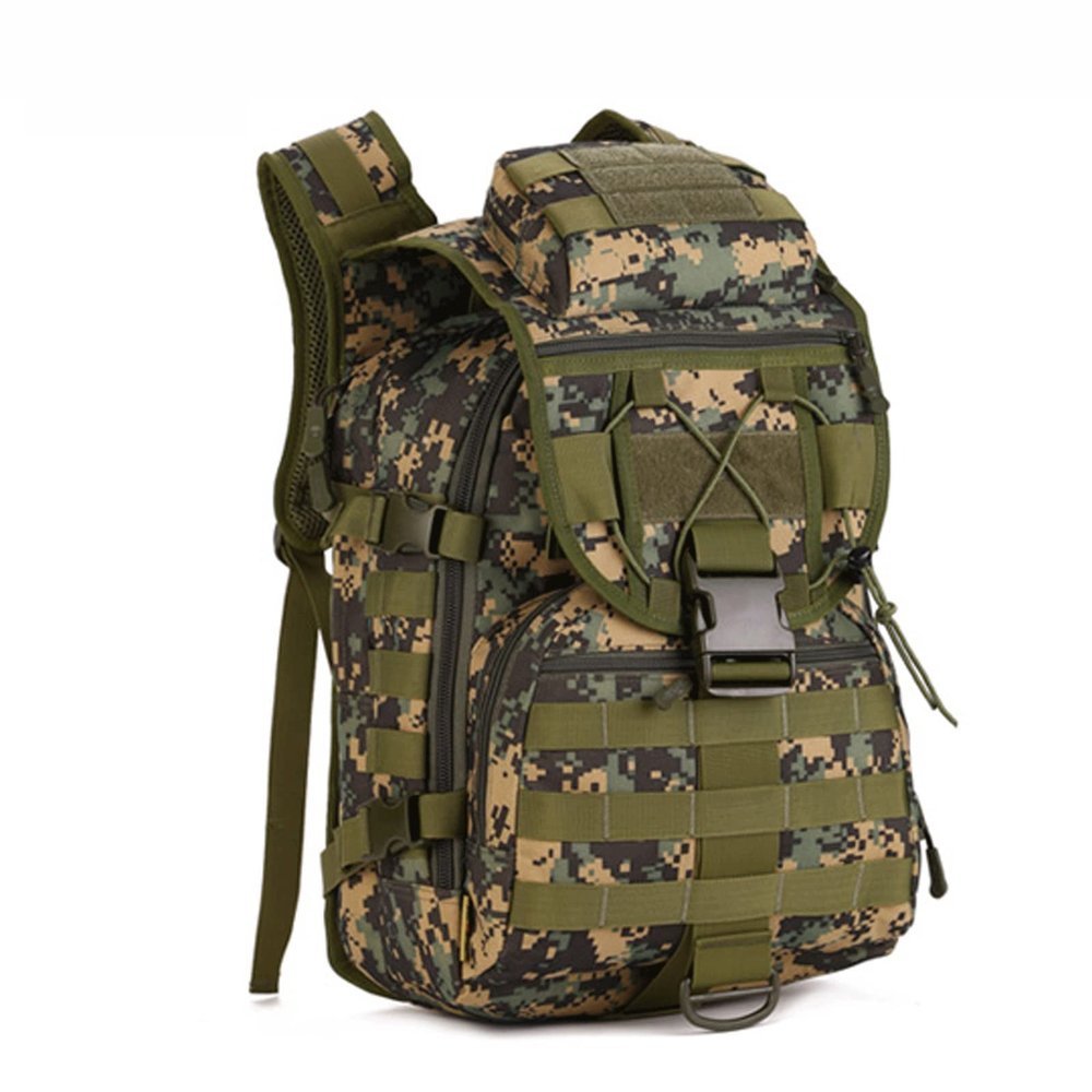 Lfzhjzc Tactical Backpack, Assault Pack, Military Tactical Army Backpack, Outdoor Backpack, Travel Backpack (Color : Jungle Digital, Size : 450L)