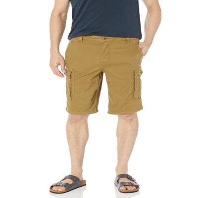 Buffalo David Bitton Men's Flat Front Short, Tannin, 30