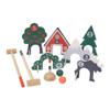 Manhattan Toy Through The Woods Two-Player 11-Piece Croquet Set for Kids with Travel Storage Bag view 2