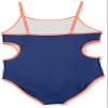 Lucky Brand Girls' One-Piece and Two-Piece Bikini Swimsuits with UPF 50+ Sun Protection, Quick Drying Bathing Suit, Medieval Blue, 8-10 view 3