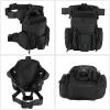 LarKoo Military Tactical Drop Thigh Pouch Bag Cross Over Leg Concealed Carry Leg Convertible Shoulder Bag with Double Removable Pistol Holster view 2