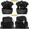 LarKoo Military Tactical Drop Thigh Pouch Bag Cross Over Leg Concealed Carry Leg Convertible Shoulder Bag with Double Removable Pistol Holster view 3