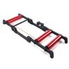 SMSOM Bike Trainer Stand, Portable Bike Rollers, Adjustable Bike Trainer Stand, Foldable Indoor Cycling Bicycle Roller for MTB Road Bike Exercise (Red)