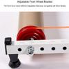 SMSOM Bike Trainer Stand, Bike Rollers, Adjustable Bike Trainer Stand, Foldable Indoor Cycling Bicycle Roller for MTB Road Bike Exercise (White) view 3