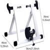 SMSOM Bike Trainer Stand, Magnetic Indoor Bike Trainer Stand, Foldable & Lower Noise, Portable Bike Exercise Stand for Mountain & Road Bikes (Color : White) view 2