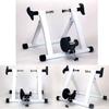 SMSOM Bike Trainer Stand, Magnetic Indoor Bike Trainer Stand, Foldable & Lower Noise, Portable Bike Exercise Stand for Mountain & Road Bikes (Color : White) view 3
