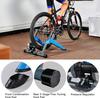 SMSOM Bike Trainer Stand for Indoor Riding, Portable Stainless Steel Indoor Trainer, 8 Variable Speed Level, Stationary Exercise for Road & Mountain Bikes (Blue) view 3