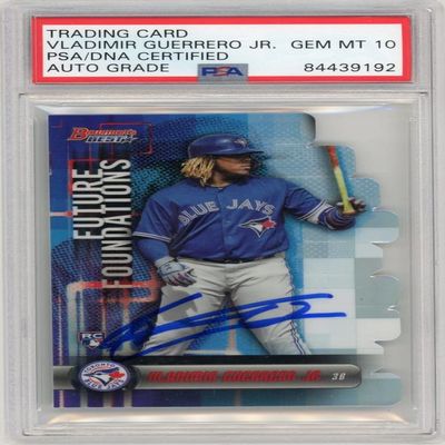 Vladimir Guerrero Jr 2019 Bowman's Best Future Foundations Autographed Card - PSA/DNA 10
