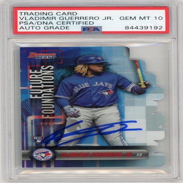 Vladimir Guerrero Jr 2019 Bowman's Best Future Foundations Autographed Card - PSA/DNA 10