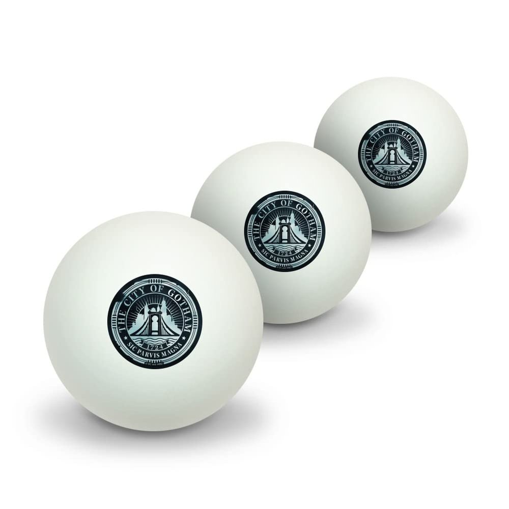 GRAPHICS & MORE The Batman Gotham City Seal Novelty Table Tennis Ping Pong Ball 3 Pack