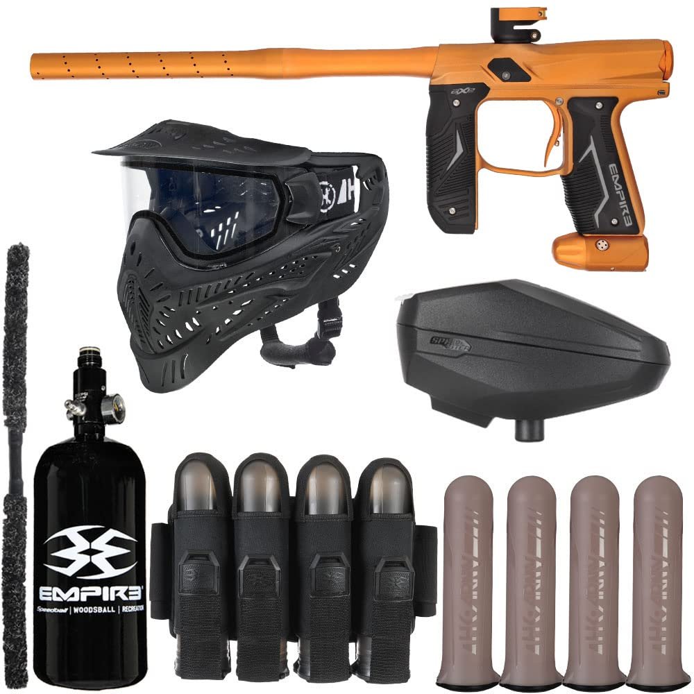 Action Village Empire Axe 2.0 Rivalry Paintball Gun Package Kit (Dust Orange/Dust Orange)