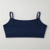 Kurve Girls Training Sports Bra  Seamless Bralette Kids Crop Cami Tank Top UV Protective Fabric UPF 50+ Made in USA, Dark Navy, Age 14-17 view 2
