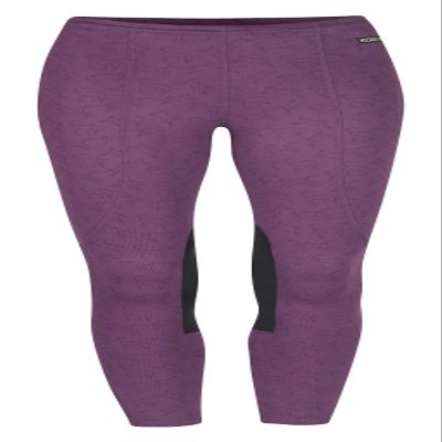 Kerrits Kids Knee Patch Performance Tight Magenta Winter Whinnies Size: S