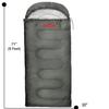 Cold Weather Sleeping Bag for Adults, Teens, Kids, Hooded Sleeping Bag with Compression Sack for Camping, Backpacking, Extreme Cold, Indoors or Outdoors view 2