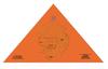Tacticouture Yosemite National Park Map Survival Bandana - Emergency Navigation Scarf - Waterproof Signal Blaze Orange Lightweight Hiking Camping Hunting Kit - Tourniquet view 2
