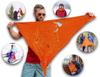 Tacticouture Yosemite National Park Map Survival Bandana - Emergency Navigation Scarf - Waterproof Signal Blaze Orange Lightweight Hiking Camping Hunting Kit - Tourniquet view 4