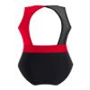Aislor Girls' Ballet Dance Leotard Sleeveless Mesh Patchwork Criss Cross Back Unitards Gymnastic Jumpsuit Activewear Red&Black 6 Years view 2