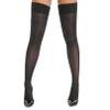 Agoky Women's Stretchy Stay Up Pantyhose Glossy Shiny Oil Footed Tights Silk Stockings Black One Size view 1