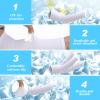 SATINIOR 6 Pairs Arm Sleeves for Kids, Compression Arm Sleeve for Basketball Football Baseball Youth Boy Girl Sports(Black, White, Blue) view 3