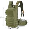 Tactical Hydration Pack Backpack, Military Molle Water Backpack for Hiking Running Cycling Climbing Hunting Fishing(No Water Bladder Included) (Army Green) view 4