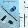 Lineslife Boat Hooks for Docking,4-12ft Telescoping Pole with Hook,Sturdy and Lightweight Push Pole for Boat Accessories,Black view 3