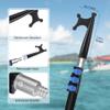 Lineslife Boat Hooks for Docking,4-12ft Telescoping Pole with Hook,Sturdy and Lightweight Push Pole for Boat Accessories,Black view 4