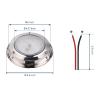 Besramtic Marine Dome Light LED Boat Cabin Lights White with Switch Stainless Steel Surface Mount 12 Volts (6.0 Inches) view 3