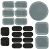 Universal Airsoft Helmet Pads, Tactical Helmet Replacement Foam Padding Kits Bicycle Accessories Mats for Fast Mich CS ACH FMA USMC PASGT (Gel Foam, Gray) view 1