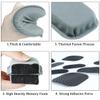 Universal Airsoft Helmet Pads, Tactical Helmet Replacement Foam Padding Kits Bicycle Accessories Mats for Fast Mich CS ACH FMA USMC PASGT (Gel Foam, Gray) view 3