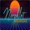 Norphlet Arkansas 2 X 1.25-Inch Vinyl Decal Stiker Retro Neon Design view 1