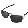Glintbay 100% Precise-Fit Replacement Sunglass Lenses for Oakley Square Wire 2 2014 OO4075 - Polarized Advanced Black view 3