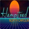 Hampstead North Carolina 2 X 1.25-Inch Vinyl Decal Stiker Retro Neon Design view 1
