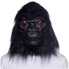 Froiny Halloween Latex Gorilla Mask Adult Full Face Funny Animal Mask Monkey Halloween Party Cosplay Props, Black view 2