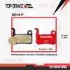 TOP BRAKE BD18 Disc Bike Brake Pads for Shimano alfine S500,S501,Deore M765, SLX M665,Saint M800,XTR M965 M975,M545 M505 M605;TRP Dash Carbon, Parabox 2011 Front view 4