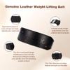 Genuine Leather Weight Lifting Belt for Men Double Prong Power Belt Heavy Duty - Strong, Stabilizing Back Support for Deadlifts, Squats Powerlifting view 3