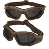 Tounlinx Safety Mesh Goggles Anti Fog for Outdoor Games Sports Paintball Riding Cycling (Tan) view 2