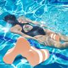 NEAGLORY Swimming Pull Float, Soft Swimming Float Kickboard, EVA 5-Layer Pull Buoy Leg Float, Pool Training Aid, Legs and HIPS Support for Adults, Kids, and Beginners, Orange view 2