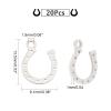 DICOSMETIC 20pcs Stainless Steel Lucky Horseshoe Pendant U-Shaped Charm Horse Strirrup Lariat Pendnat Equestrian Gift for Bracelet Necklace Earrings Making view 2