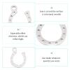 DICOSMETIC 20pcs Stainless Steel Lucky Horseshoe Pendant U-Shaped Charm Horse Strirrup Lariat Pendnat Equestrian Gift for Bracelet Necklace Earrings Making view 4
