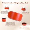 Genuine Leather Weight Lifting Belt for Men Double Prong Power Belt Heavy Duty - Strong, Stabilizing Back Support for Deadlifts, Squats Powerlifting view 3